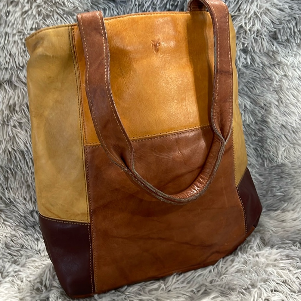 Suede multi color bag